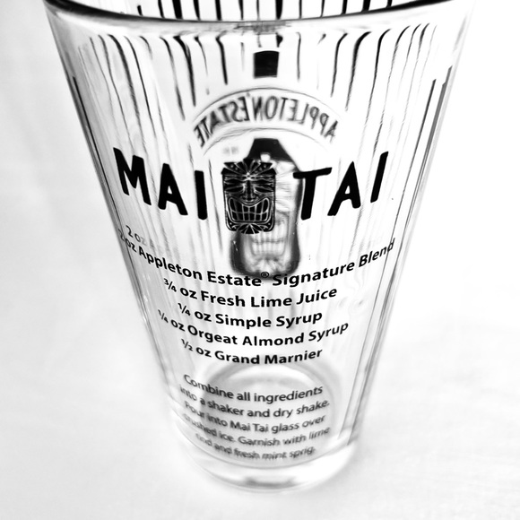 Appleton Estate Rum Tiki Mai Tai Mini Cocktail Shaker & Lowball Glass Set - Picture 7 of 7
